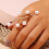 Gold Pearl Ring for Women Chunky Adjustable Stacking Ring 6