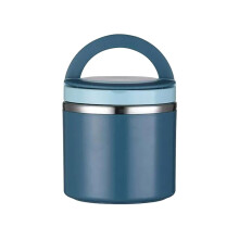 Boîte à lunch isotherme en acier inoxydable bleu (1 unité)