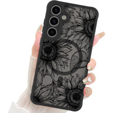 Matt Sunflower Galaxy S24Skal Svart 6,1 tum MagSafe