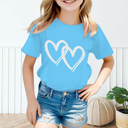 Girls Knotted Tunic Top Blue Size 120 2