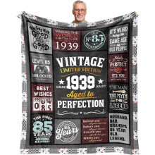 Couverture pour homme pour son 85e anniversaire (152 x 127 cm)