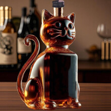 Carafe à whisky en forme de chat 300 ml