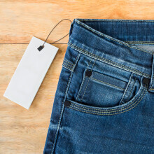Attache-étiquette noire pour vêtements (950 pièces)