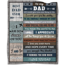 Plaid en flanelle pour papa, 152 x 203 cm