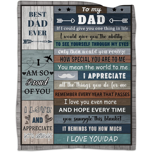 Plaid en flanelle pour papa, 152 x 203 cm