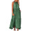 Boho-Maxikleid für Damen, grün, einfarbig, ärmellos, Sommer 1