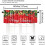 Red Christmas Snowflake Kitchen Valance 54x18 Inch 1 Panel 2