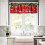 Red Christmas Snowflake Kitchen Valance 54x18 Inch 1 Panel 4