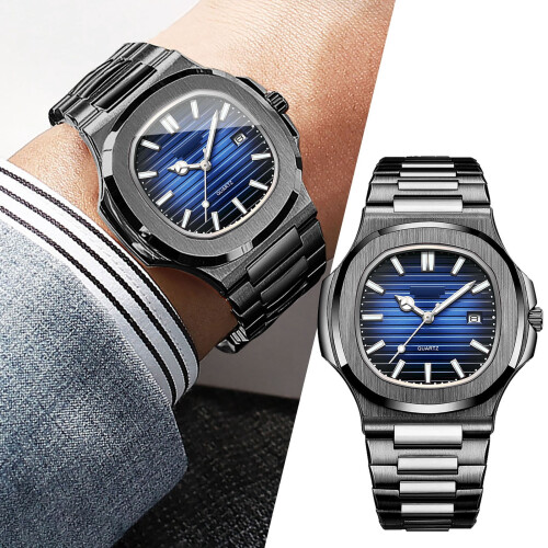 Automatic Mechanical Watch and Korean Quartz Watch for Men