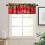 Red Christmas Snowflake Kitchen Valance 54x18 Inch 1 Panel 5