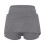 Women's Gray Mid-Waist Solid Skort with Pockets 3
