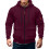 Men's Bomber Jacket Waterproof Lined Hooded Full Zip 1