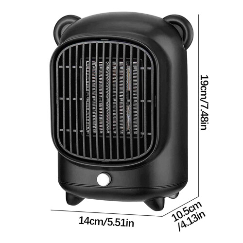 Desktop Space Heater Electric Small Fast-Heating Silent 1