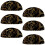 Cup Drawer Pulls Gold Rose Silhouette Shell Shape 6 pcs 1