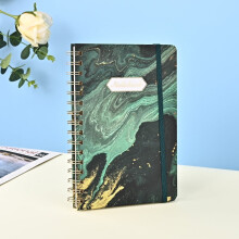 Spiral Notebook Hardcover 5.5 x 8.3 Inches 160 Pages Floral