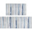 Abstract Kitchen Mat Set 2 pcs Blue Runner Rugs Non-Skid 1