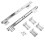 Bearing Drawer Slides for Keyboard Tray 1 Pair Silver 4