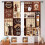 Rustic Latte Coffee Kitchen Curtains Farmhouse Brown 2 4