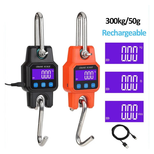 Digital Hanging Scale Stainless Steel Hook 300 kg 1
