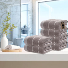 Hand Towel Set Hypoallergenic Cotton 6 Pieces