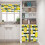 Lemon Leaves Kitchen Curtains Valance and Tier Set Black 6