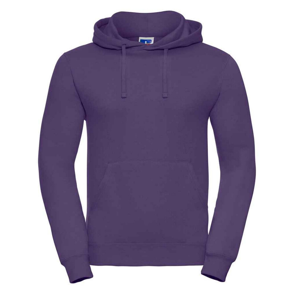 Russell (S, Purple) Mens Plain Hoodie