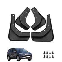 Mud Guards for Ford Escape 2013–2019 Black 4-Piece Set