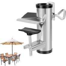 Stainless Steel Umbrella Holder Clamp for Balcony Railing