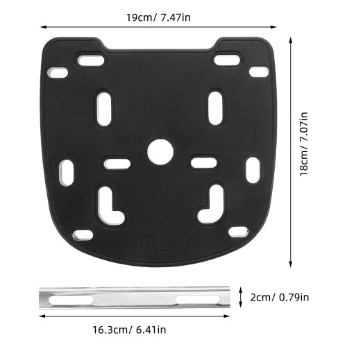 Motorcycle Rack Flat Mount Adapter Plate 1 Set 1