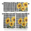 Sunflower Kitchen Curtains Set Black White Buffalo Plaid 1
