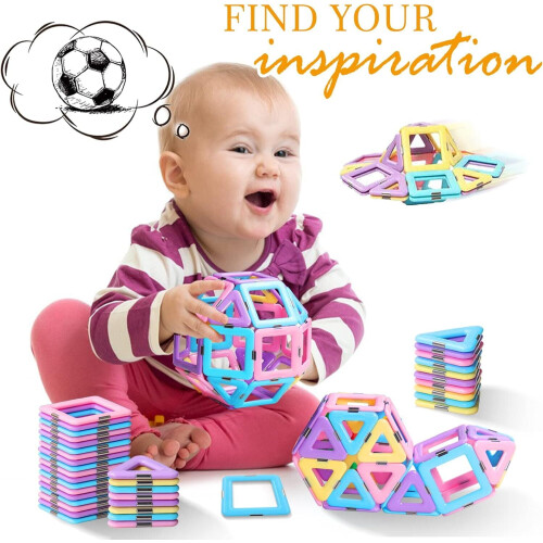 Magnetic Building Blocks Set 50 Pieces 1