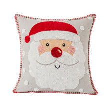 Coussins de Noël pour canapé, rouge, blanc et menthe poivrée, 45 x 45 cm