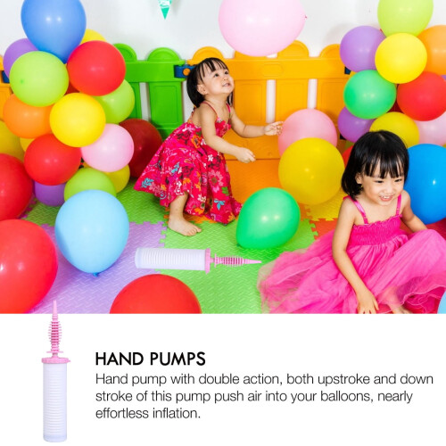 Balloon Blowing Pump Pink 1 Set 1