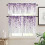 Purple Eucalyptus Kitchen Curtains Rod Pocket 3-Piece Set 2