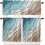 Kitchen Curtains Set Teal Brown Ombre 36 inch 1