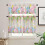 Easter Kitchen Curtains Set with Valance Rustic Floral 1