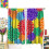 Rainbow Dahlia Curtains Abstract Red Purple Green Blue 3