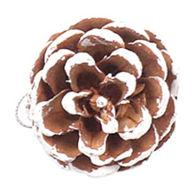 Christmas Ornaments Pinecones with White Edges 9pc or 6pc