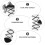 Women Mesh Socks Polyester Glass Fiber Bow Shape 1 Pair 8
