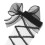 Women Mesh Socks Polyester Glass Fiber Bow Shape 1 Pair 6