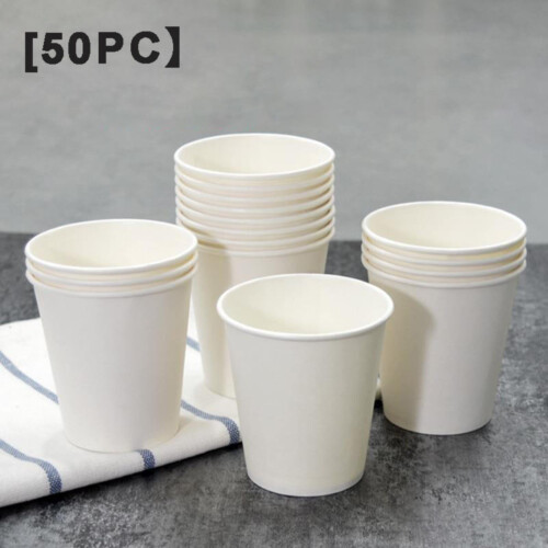 Black Ciguita Disposable Paper Cups 4 oz 50 Pack