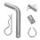 Trailer Hitch Receiver Lock Bolt 2 Pcs 1