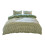 Gingham Duvet Cover Set Full Size Green Plaid Bedding with 1