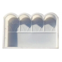 Cement brick mold for garden fence 1 set