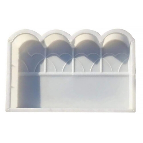 Cement brick mold for garden fence 1 set