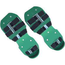 Lawn Aerator Shoes Green Adjustable Spike Cultivator 1 Pair