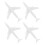 Plastic Airplane Miniature Model Set 4 Pieces 1