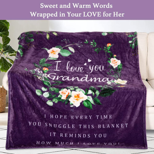 Soft Purple Throw Blanket 60x50 inches 1