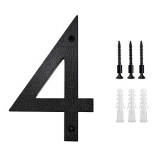 5 Inch Modern ABS Metal House Numbers Weatherproof