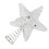 Silver Star Tree Topper Lightweight Christmas Decor 4